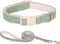Cotton Hemp Dog Collar with Leash, Soft Adjustable Dog Collars with Plastic Safety Buckle, Heavy Duty Pet Collar for