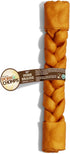 10-inch 1 Count (Pack 3) Pork Chomps Roasted Pork Skin Dog Chew, Braid