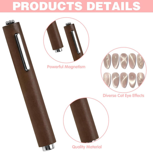 CANIPHA 3 1 1pcs 5pcs In Cat Eye Nail Magnet Multifunctional Cat Eye Gel Polish Nail Tool with Extra Square Magnet