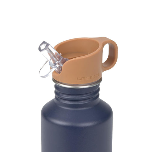 Lassig 500 ml, LSSIG Little Gang Smile Stainless Steel Water Bottle, BPA-Free, Children's Nursery, Leak-Proof