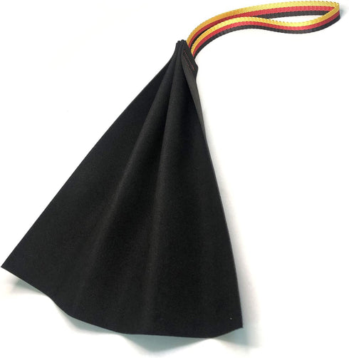 Dewonch Leather Bite Rag for Dog Training - K9 Puppy Toy for Building Prey Drive, Tug of War Game with Handle