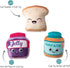 Fringe Studio Plush Dog Toy Set, Sticky Situation, 3 Piece Set, for Small Dogs (289599), Multicolor
