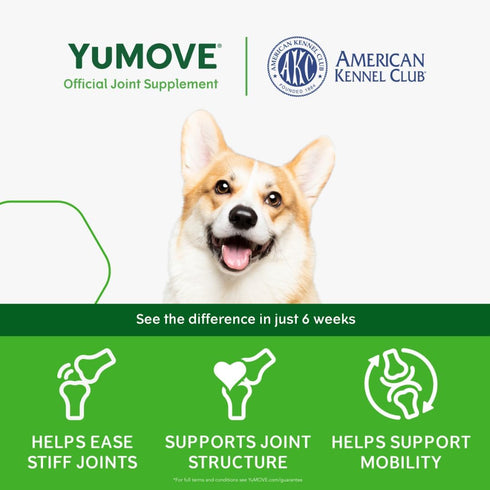 YuMOVE Daily Chews, Hip and Joint Supplement for Small & Medium Dogs with Glucosamine, 60 Chews