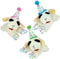 Multipet Lamb Chop Dog Toy with Birthday Hat