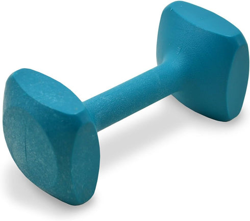 J&J Dog Supplies Obedience Retrieving Dumbbell with 3" Ends, 15/16" Diameter Bit, Teal, Large