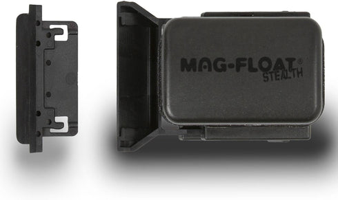 Mag-Float Small Black Stealth Glass Magnet Aquarium Scraper Cleaner with Blade - Floating Magfloat Magnetic Cleaning