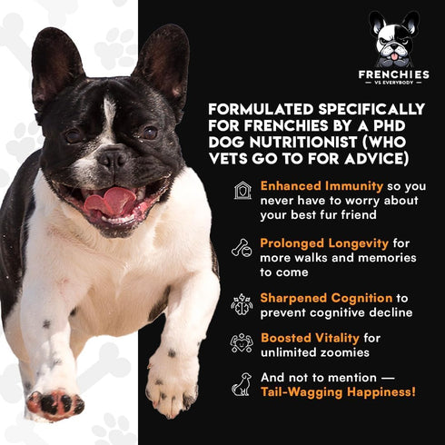 Optimized Mushroom Supplement for Dogs with Turkey Tail, Omega-3, Organic Turmeric – Super Food Topper for Immune