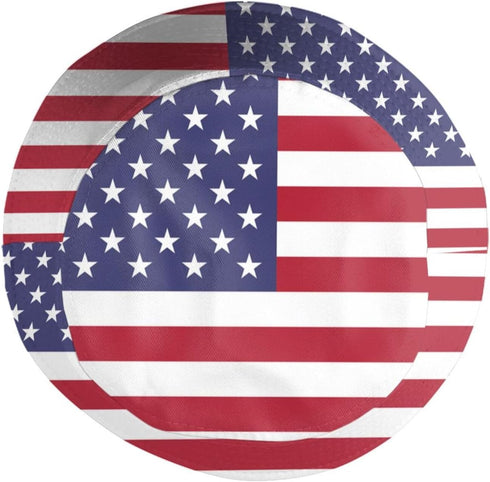 Funny Flag Bucket Hats - Packable Travel Beach Sun Hat - Wide Brim Fisherman Caps for Men & Women