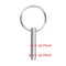 Quick Release Pin Bimini Top Pins, Diameter 0.25 Inch, Total Length 1.49 Inch, Usable Length 1 Inch, 4 PCS with Lanyard