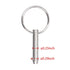 Quick Release Pin Bimini Top Pins, Diameter 0.25 Inch, Total Length 1.49 Inch, Usable Length 1 Inch, 4 PCS with Lanyard