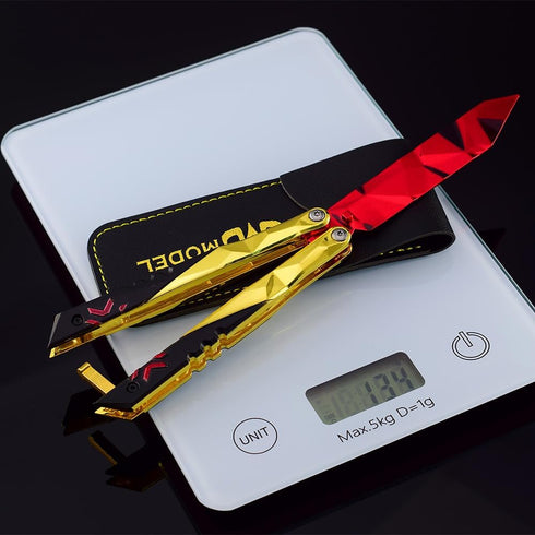Superbuybox Game Sword Karambit Knife, Martial Arts Game Collection Keychain, Desk Decoration Gift