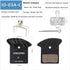 Hydraulic Disc Brake Pads with Cooling Fin, 2 Pair Bicycle Brake Pads for SRAM XO XX Avid Elixir Models