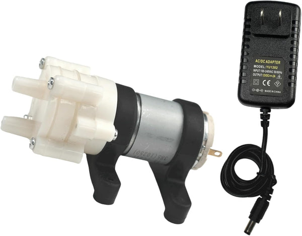 385 Diaphragm Pump DC 12V - Power Supply Pumping Circulation Pump for Tea Table