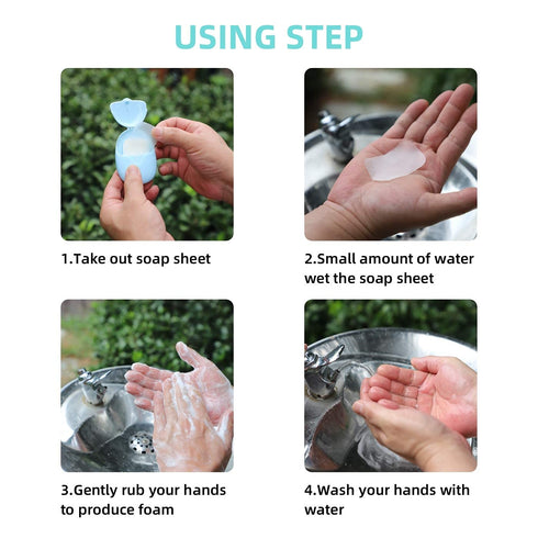 3 (150 BAIKAFU Boxes sheets) Soap Paper Sheets Portable Disposable Travel Scented Bath Slice Sheet Foaming Paper Soap