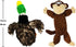 Jalousie 5 Pack Dog Squeaky Toys, Three No Stuffing and Two Plush with Stuffing for Dogs