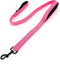 4FT Pink Strong Dog Leash with 2 Padded Handles, Traffic Handle for Extra Control, Reflective Walking Lead