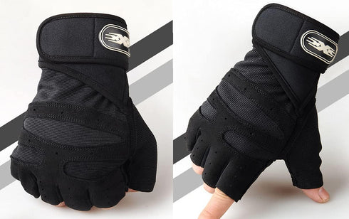SUJAYU Workout Gloves, Gym Gloves for Men, Wrist Wraps Lifting Wrist Wraps Gloves for Working Out, Hand Out Gloves