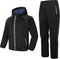 Women's Sauna Suit Sweat Jacket Pants Anti Rip Sweat Suits for Gym