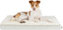 Best Pet Supplies Cute Dog Crate Mat - Waterproof Exterior, Thick Orthopedic Egg Foam Mattress - Beige, 24X16X3