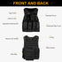Set Tactical Vest for Men - Airsoft Paintball Gear and Equipment(Black)