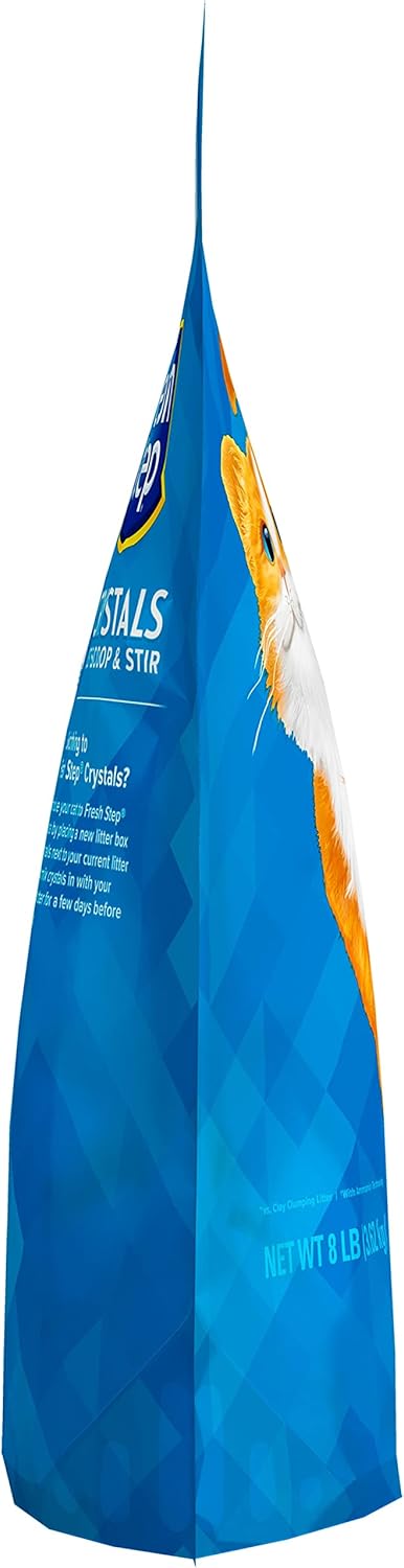 Fresh Step Crystals Premium Cat Litter - Scented, 16 lbs total (2 Pack of 8lb Bags) (Package May Vary)