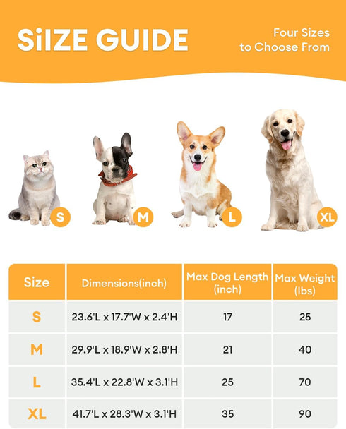 2 1 Mattress,35.4" 22.8", FUNNY FUZZY in Dog Bed Crate Pad Mat, Washable Reversible Pet Floor Mats,Fluffy Kennel Pad