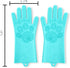 Pet Grooming Magic Gloves - Dog Cat Bathing Shampoo Brush - Silicone Hair Removal Gloves for Bathing and Messaging,