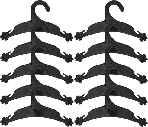 ULTECHNOVO Pet Clothing Hanger, 10PCS Plastic Skid Dog Puppy Cat Clothes Rack for Small Animals