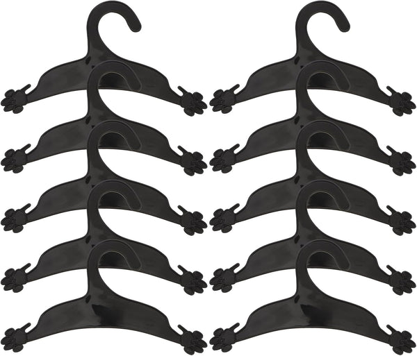 ULTECHNOVO Pet Clothing Hanger, 10PCS Plastic Skid Dog Puppy Cat Clothes Rack for Small Animals