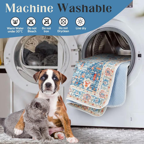 2 Pack 72"x72" Washable Pee Pads for Dogs Reusable Puppy Training Pads Super Absorbent Waterproof Dog Training Pads