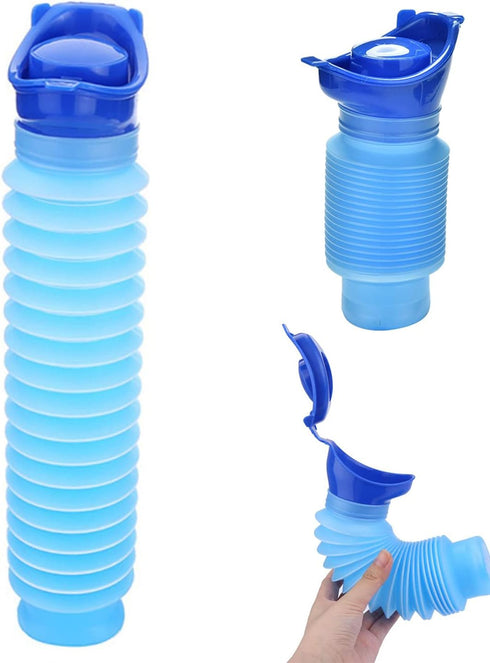 EveryoneFdly Men?s Pocket Toilet, Emergency Urinal Outdoor, Shrinkable Portable Urinal, Unisex Portable Mobile