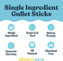 hotspot pets All-Natural Braided Beef Gullet Sticks (5 Pack), Grass-Fed 6'' Jerky Treats for Joint Health