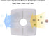DEWEL 4 Packs Cat Fountain Filter - Flower Pet Fountain Replacement Filters with Activated Carbon