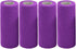Vet Wrap Tape Bulk - 6 Inch Self-Adhesive Cohesive Bandage Wraps for Horses Dogs Cats, Purple, 4 Rolls