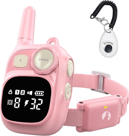 Dog Shock Collar with Remote, 1800FT Rechargeable Waterproof Training Collar for 5–15lbs Puppy or Large Dogs