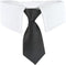 KOOLMOX Formal Dog Necktie and Suit, Adjustable Closure Tape for Medium, Large Male Dogs, Wedding Attire (Black)