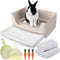 Yuoaes Large Rabbit Litter Box Bunny Potty Training Corner Litter Pan with Drawer