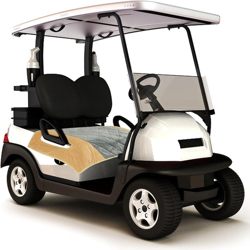 Golf Cart Seat Covers - EZGO Heavy Duty Seat Blanket, Waterproof Travel Sports Cushion Covers for 2 Person Seats Club