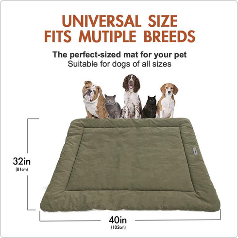 Camping Dog Bed, Waterproof and Washable Pet Bed 40”X32”, Durable Portable Travel Mat for Outdoor Use