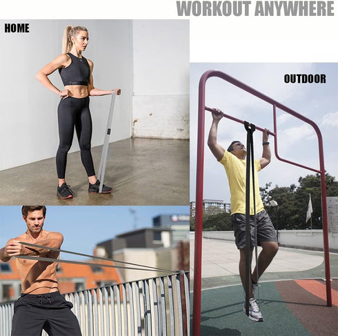 Long Resistance Bands for Working Out Women, Fabric Resistance Band, Stretch Bands for Exercise Bands Resistance Bands Set for Physical Therapy, Elastic Bands for Exercise, Ligas para Hacer Ejercicio by GAIYAH FITNESS