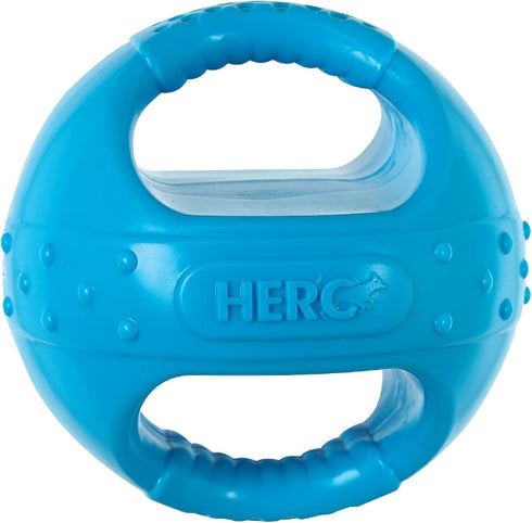 Hero Squeakables Kettle Ball Dog Toy, Puppy Toy, Medium, 5 Inches (Blue)