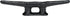 Simplified Living 6" Black Dock Cleat | Weatherproof Cast Iron Tie Downs for Marine Pier or Nautical Décor