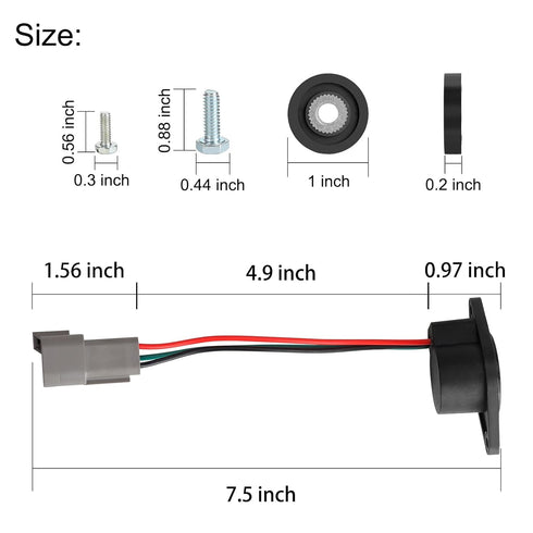 Golf Cart IQ Speed Sensor Deluxe Set for Increased Stability & Speed for 48V Electric Golf Cart