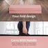 Gymnastics Mat Folding Tumbling Mat Thick Home Gym Stretching Yoga Mats with Carrying Handles,PU Leather Surface