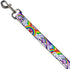 Buckle-Down Pet Leash - Unicorns in Rainbows w/Sparkles/Purple - 4 Feet Long - 1" Wide
