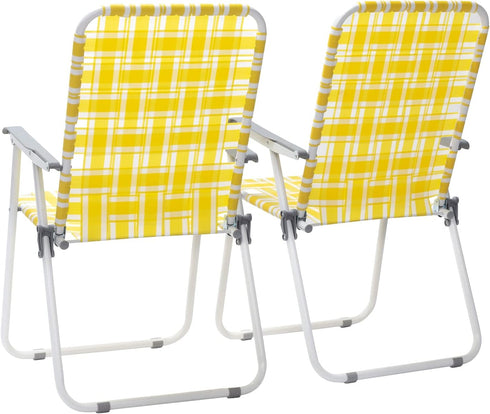 Generic Set 2 of Classic Outdoor Camping Chairs,Patio Folding Lawn Chair,Outdoor Beach Portable Folding Camping Chair