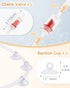 Aquarium Air Pump Accessories Kit with Standard Tubing, Air Stones, Check Valves, Suction Cups and Connectors.