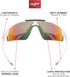 Rawlings Baseball Sunglasses, Softball Sunglasses, Unisex Fit for Ages 10 to Adult, Cycling Sunglasses
