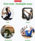 Gymnastics Mat Folding Tumbling Mat Thick Home Gym Stretching Yoga Mats with Carrying Handles,PU Leather Surface