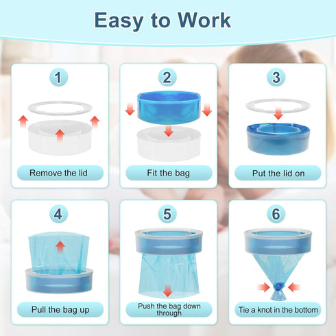 15 Pack Cat Litter Refill Bags, Diaper Refills With Refill, Excellent Sealing and Toughness Compatible With all Refill